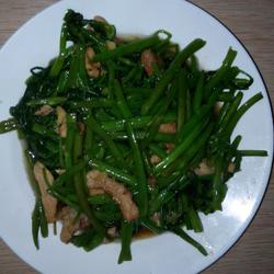 空心菜炒肉丝的做法[图]