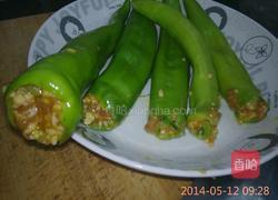 尖椒酿肉的做法图解3