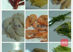 平锅鱿鱼虾的做法图解1