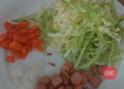 辣白菜炒饭的做法图解2