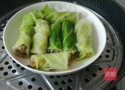 圆白菜蒸肉卷的做法图解7