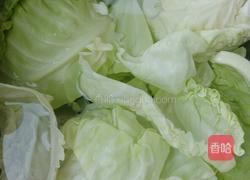 圆白菜蒸肉卷的做法图解1