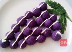 蜂蜜牛奶紫薯球的做法图解3