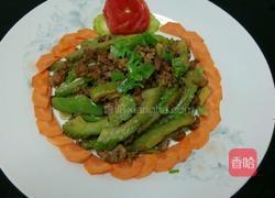 虾仁肉末炒苦瓜的做法图解8