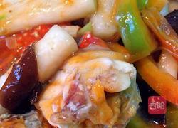 蟹炒年糕的做法图解3