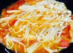番茄烩金针菇的做法图解10