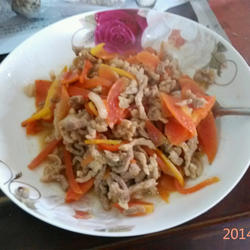 红萝卜肉丝的做法[图]