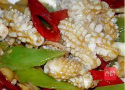 爆炒魷魚的做法图解3