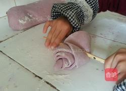 玫瑰紫薯包的做法图解5