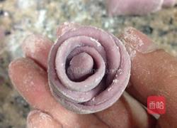 玫瑰花紫薯馒头的做法图解12
