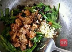 豆豉鲮鱼炒油麦菜的做法图解4