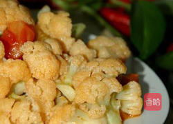 番茄炒菜花的做法图解4