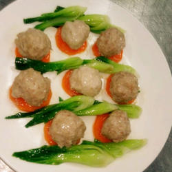 碧绿蒸肉丸的做法[图]