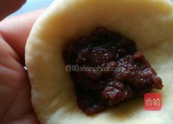 雪花豆沙面包的做法图解4