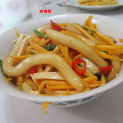 豆腐南瓜丝炒粉的做法[图]