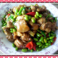 毛豆仁烧鸡块的做法[图]