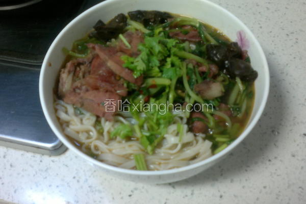 青菜牛肉面