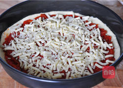 培根彩蔬薄脆披萨的做法图解10