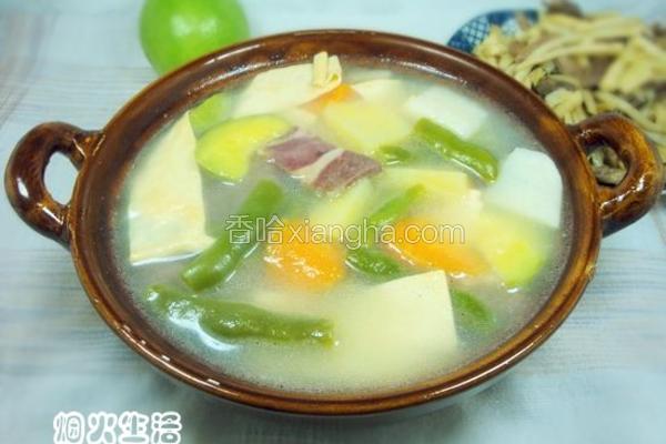 火腿砂锅杂菜