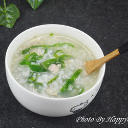 青菜肉丝粥的做法[图]
