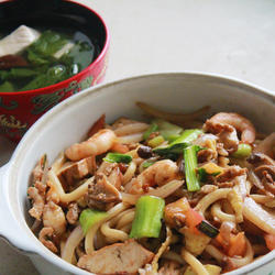 炒乌冬面的做法[图]