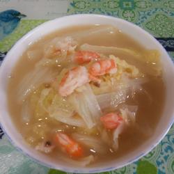上汤虾仁娃娃菜的做法[图]
