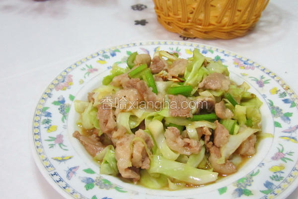 圆白菜炒肉