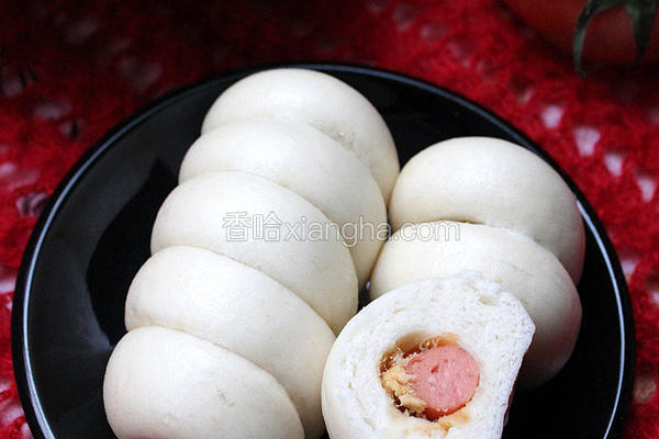 火腿肉松馒头卷