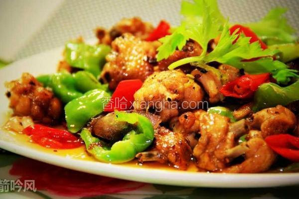 三椒生煎翅