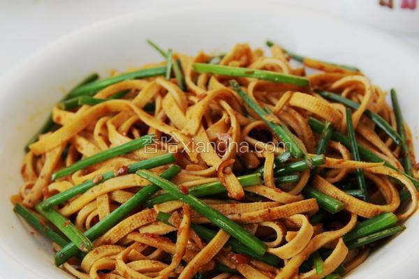 辣酱炒豆腐皮