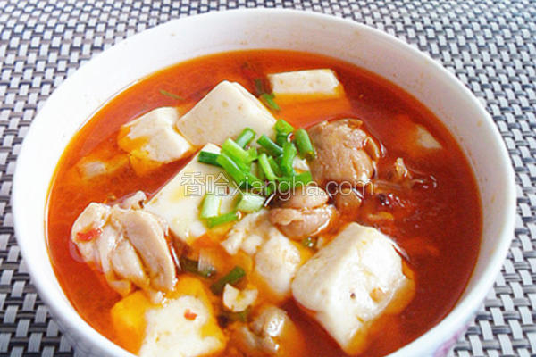 麻辣鸡腿豆腐