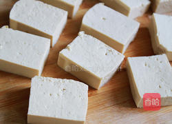 香菇肉末蒸酿豆腐的做法图解4