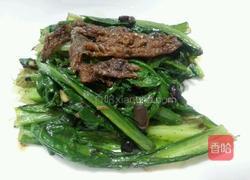 豆豉鲮鱼油麦菜的做法图解4