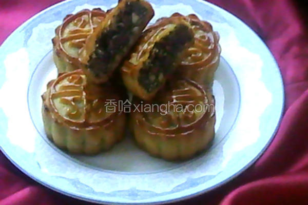 黑芝麻火腿月饼