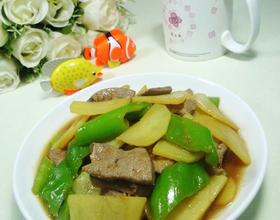 青椒土豆炒猪肝[图]