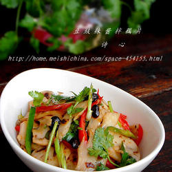 豆豉辣酱拌莲藕的做法[图]