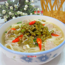 酸豆角瘦肉面的做法[图]