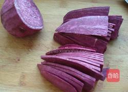 豆浆紫薯豆沙饼的做法图解5