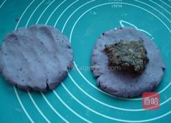 豆浆紫薯豆沙饼的做法图解12
