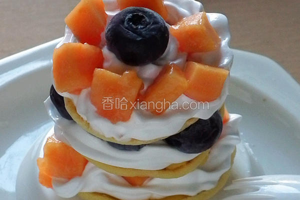 水果奶油豆渣小饼