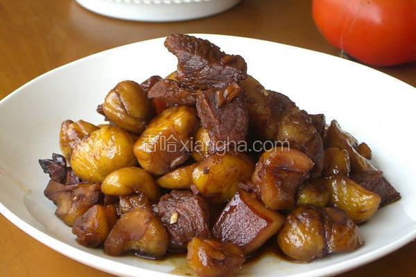 板栗红烧肉