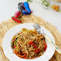 酸菜炒莜面的做法[图]