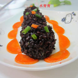 萝卜肉泥黑米丸子的做法[图]