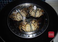 葱油大闸蟹的做法图解4