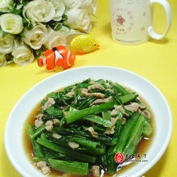 肉丝炒油麦菜的做法[图]