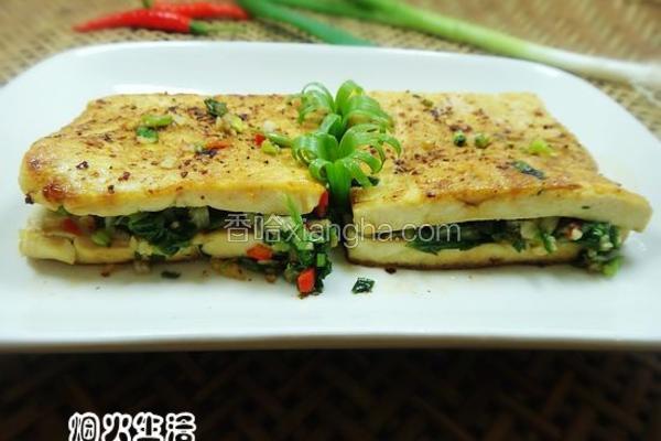 电饼铛烤傣味豆腐