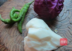 包菜凉薯片的做法图解1