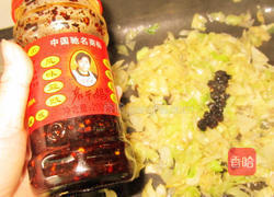 豆豉圆白菜的做法图解5