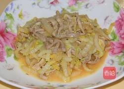 白菜炒肉丝的做法图解9