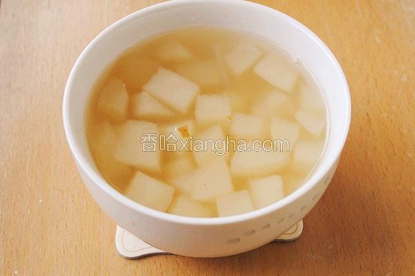 雪梨川贝冰糖水